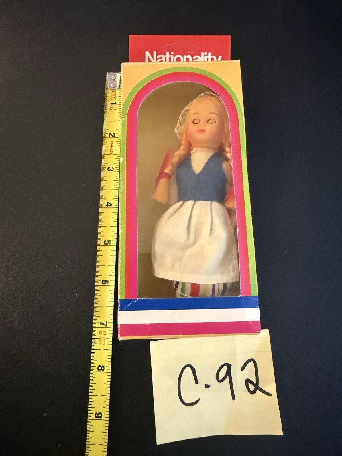 Vintage Nationality Doll with Sleeping Eyes Finland NIB