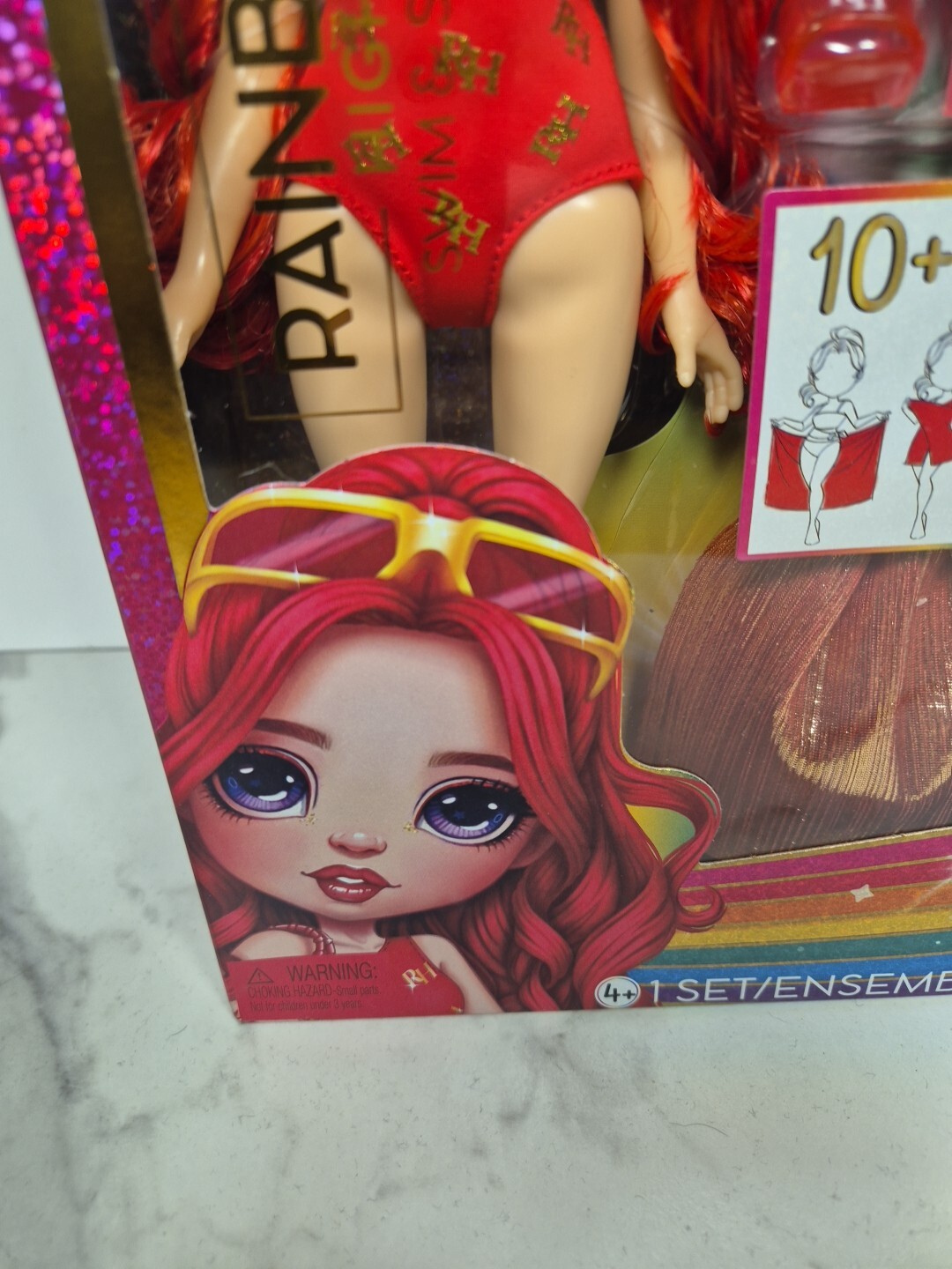 Rainbow High Ruby Anderson Swim & Style Toy Doll for Boys and Girls Accessories