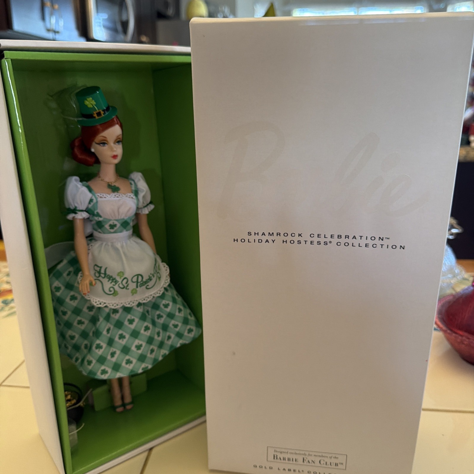 SHAMROCK CELEBRATION HOSTESS BARBIE BFC EXCLUSIVE IN SHIPPER MINT ST PADDYS DAY