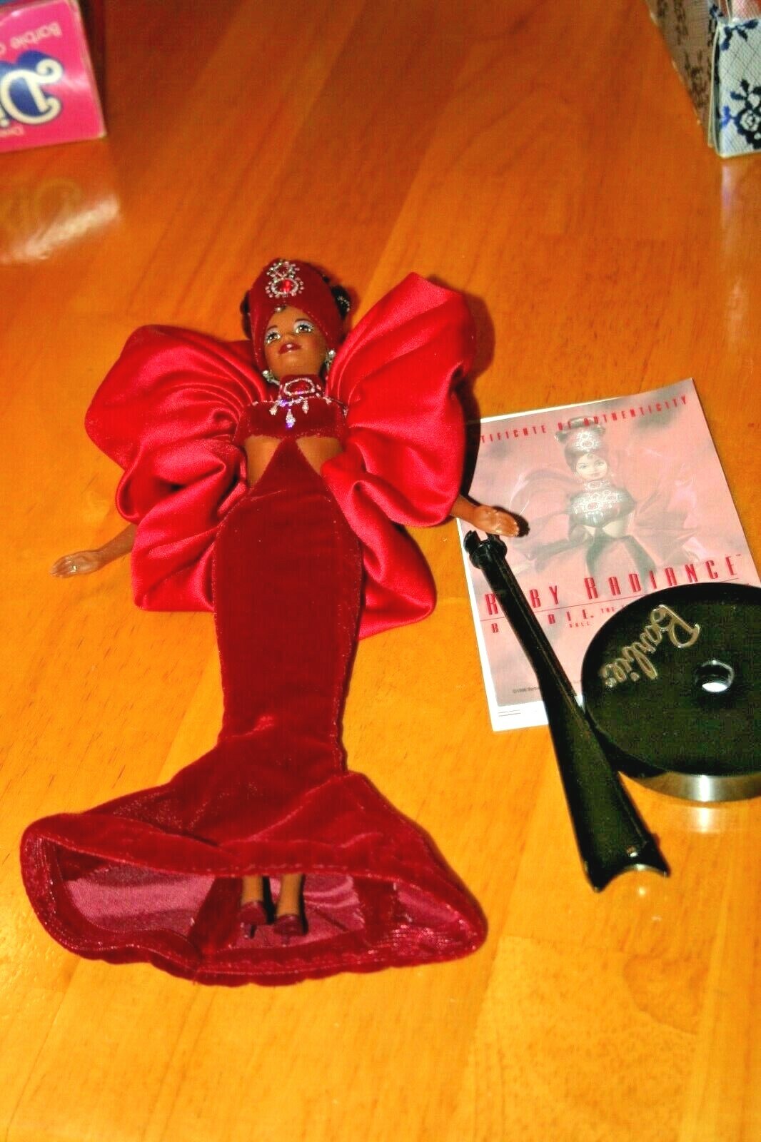 Barbie Bob Mackie: Ruby Radiance Jewel Essence Doll-Displayed Only-NO BOX