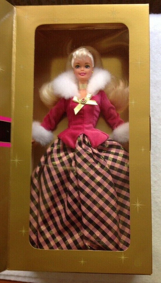 Vintage Avon Winter Rhapdody Barbie Doll Caucasion, Blond 1996 11 1/2″ MIB