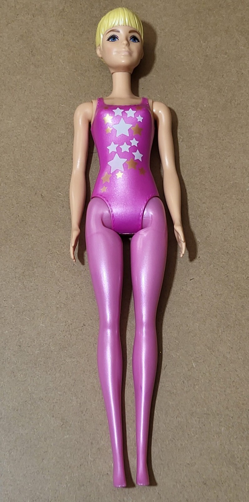 Barbie Doll Painted on Swimsuit 2019 Mattel Unicorn Bathing Suit Girl Pink C196