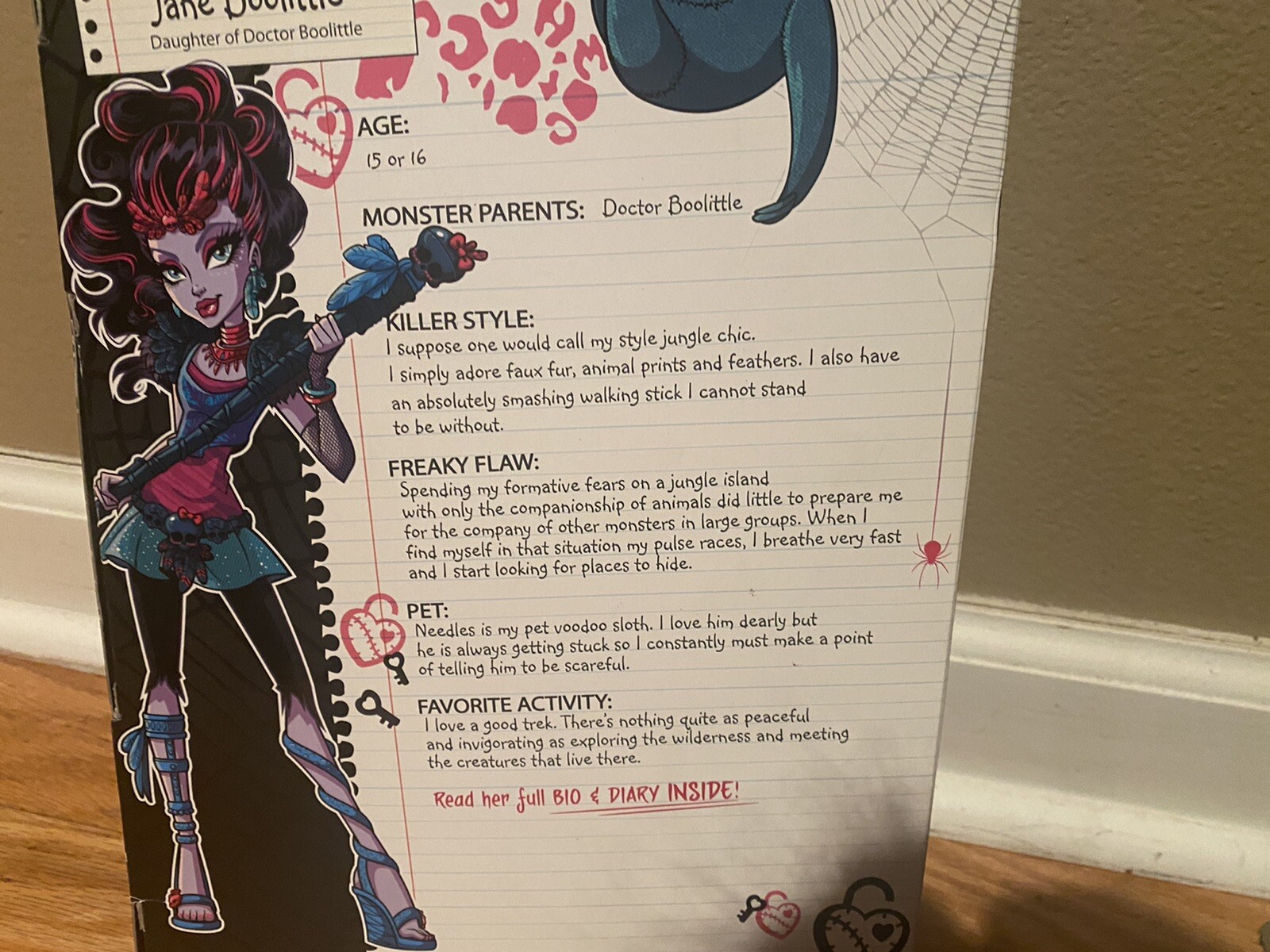 Monster High First Wave Jane Boolittle *NIB*!! RETIRED!!