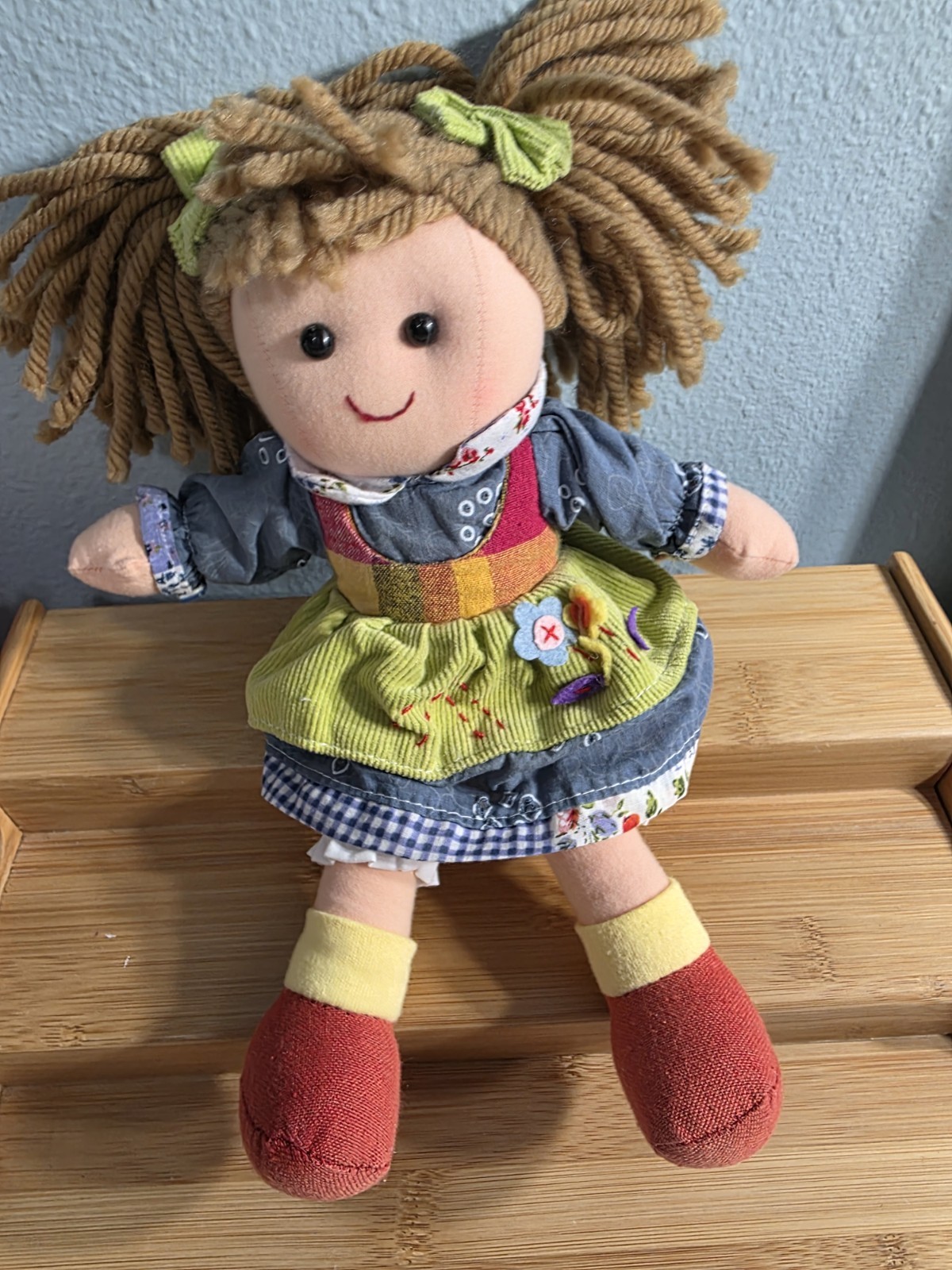 My Passport My Sweety Rag Doll Fabric Cloth Doll Yarn Hair Firenze 10.5″