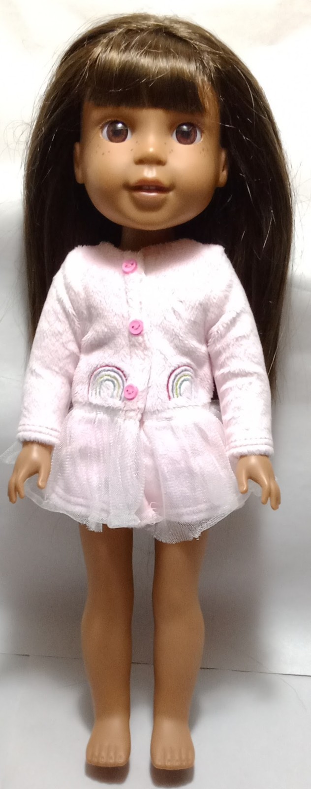 American Girl Wellie Wishers Ashlyn 14″ Doll Freckles With Original Outfit