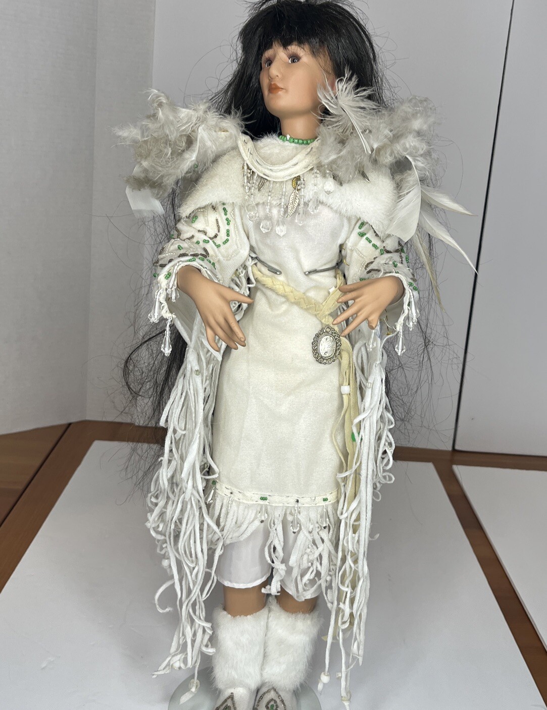 Paradise Galleries “Rain “Blossom“ Native American Doll with Box – 22” Tall READ