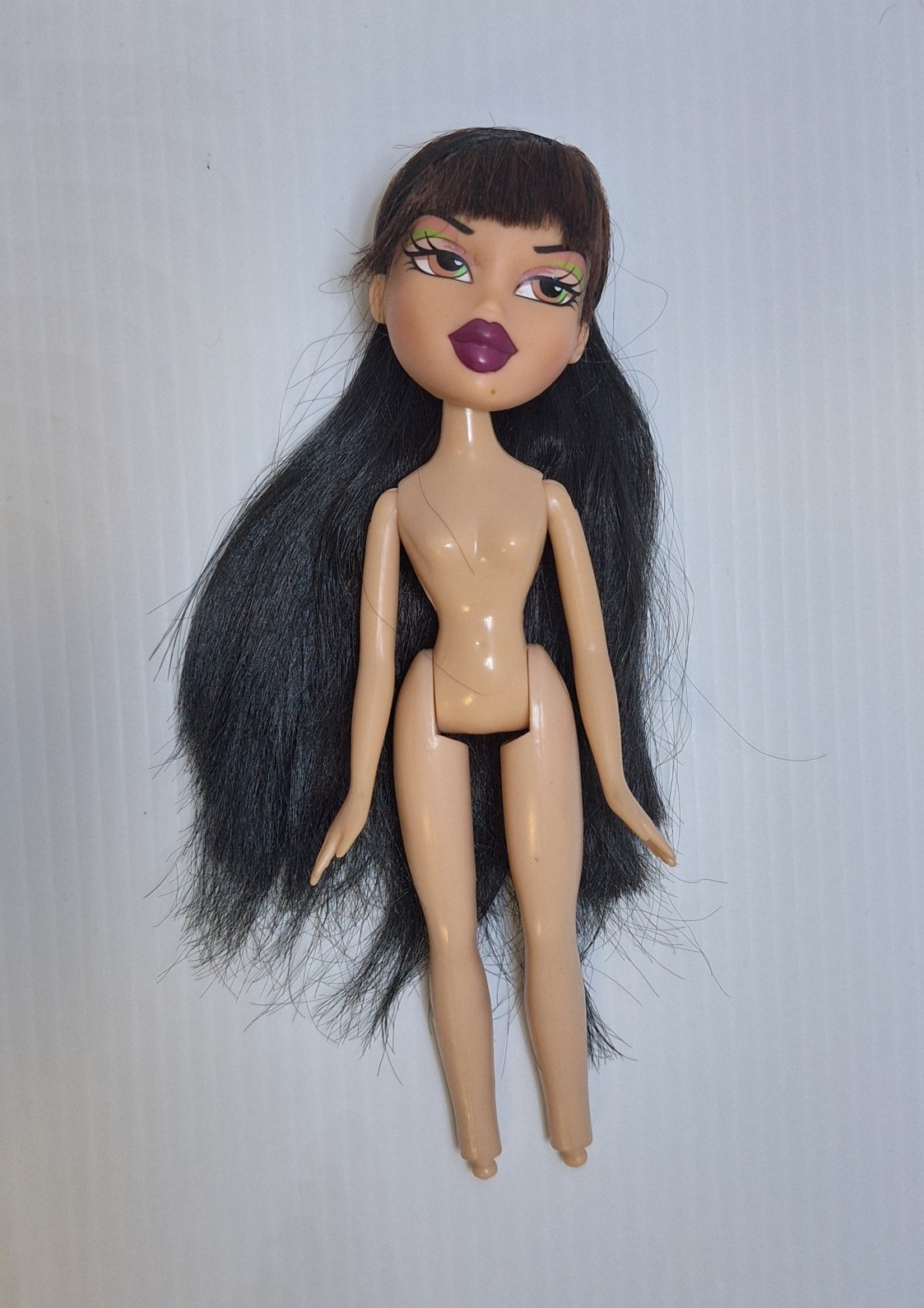 Vintage Y2K Bratz 2001 Funk Out Jade Doll Nude Dark Brown Hair Green Eyes