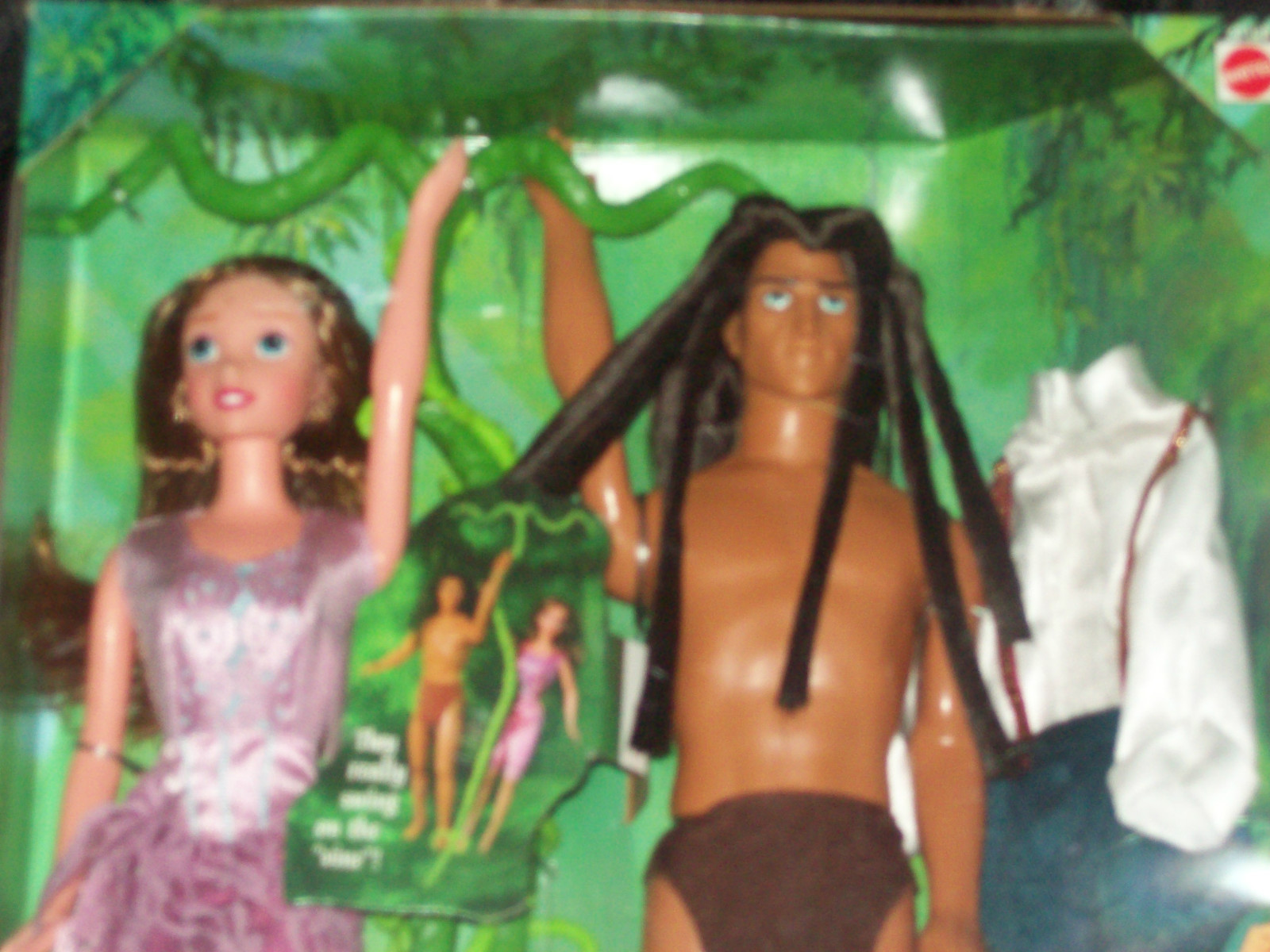 HTF Disney Tarzan & Jane Vine Swinging Giftset RARE!