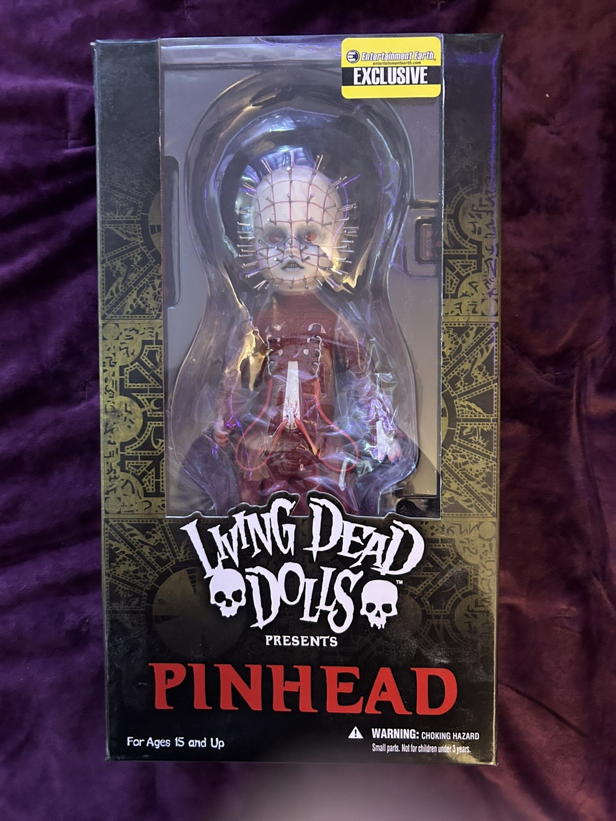 Living Dead Dolls Pinhead Doll Entertainment Earth Exclusive Mezco Sealed New