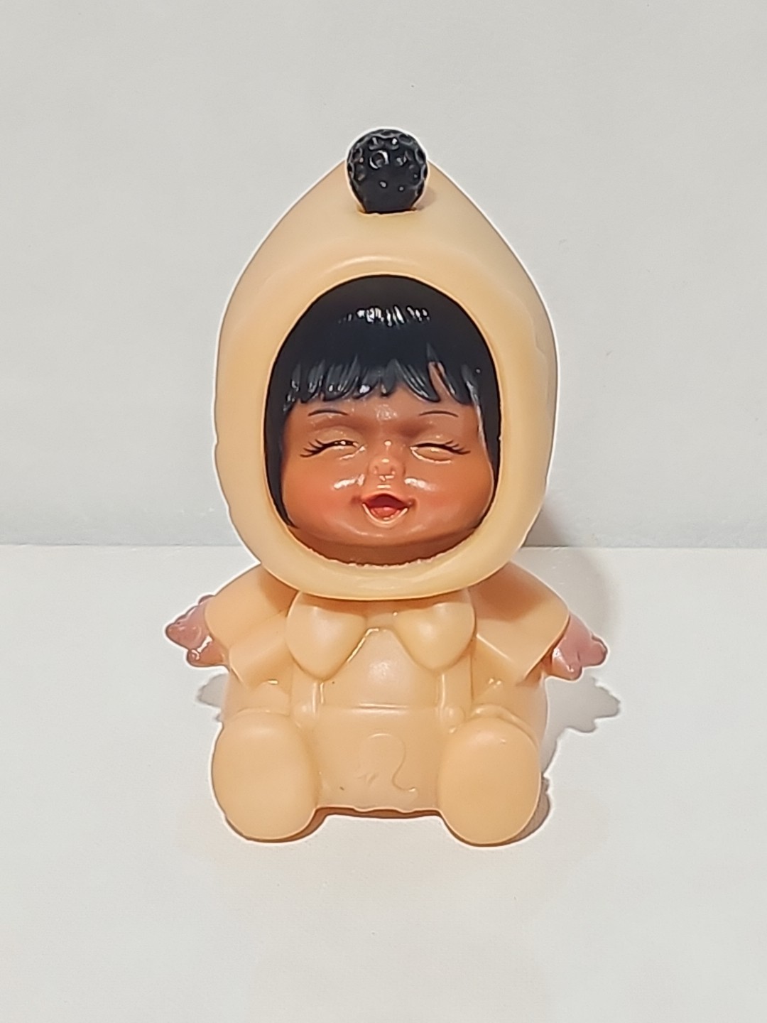 Vintage Spin Head Doll Blue Three Faces
