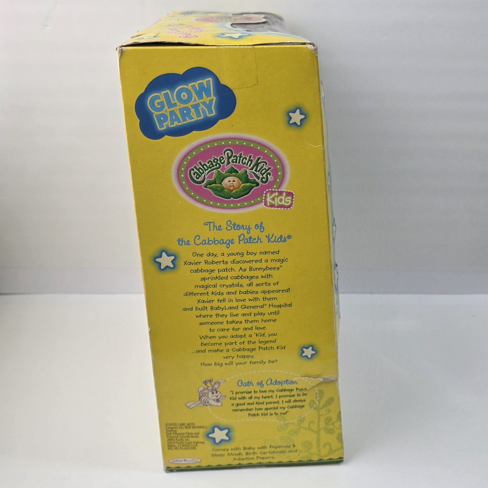 Cabbage Patch Kids 2014 JAKKS Pacific Glow Party, Sleepy Time, DAMAGED BOX