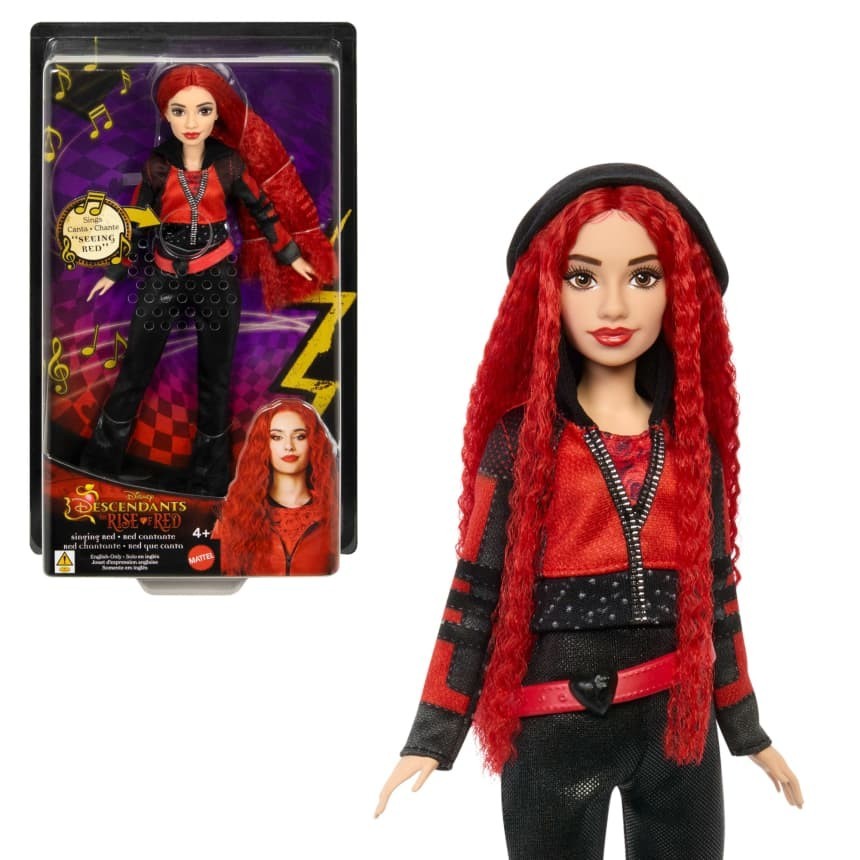 Disney Descendants The Rise of Red – SINGING RED DOLL 11″inch – New