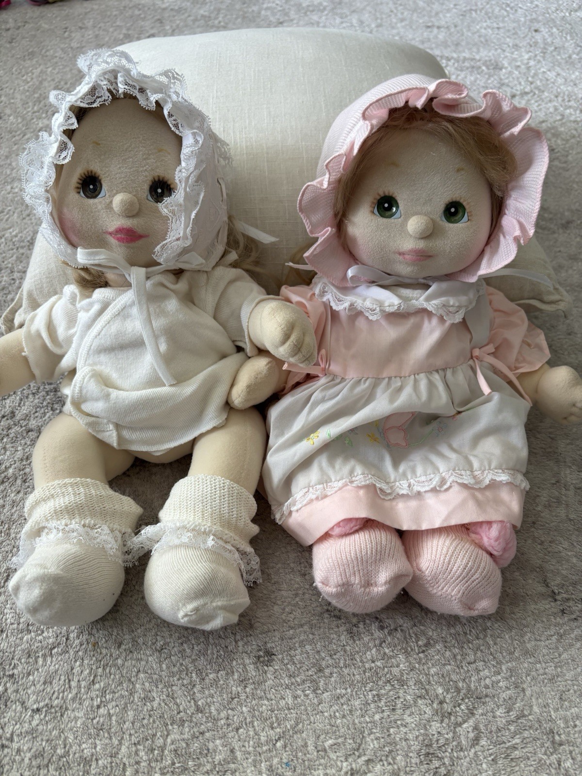 Vintage Mattel My Child Pair Of Dolls Blonde Hair