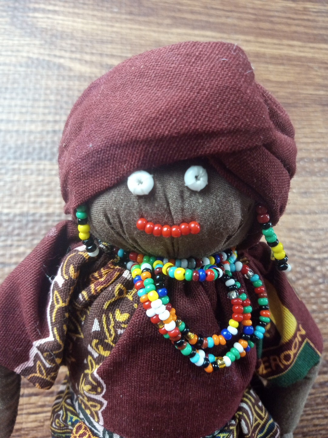 Handmade African Cloth Doll 6”