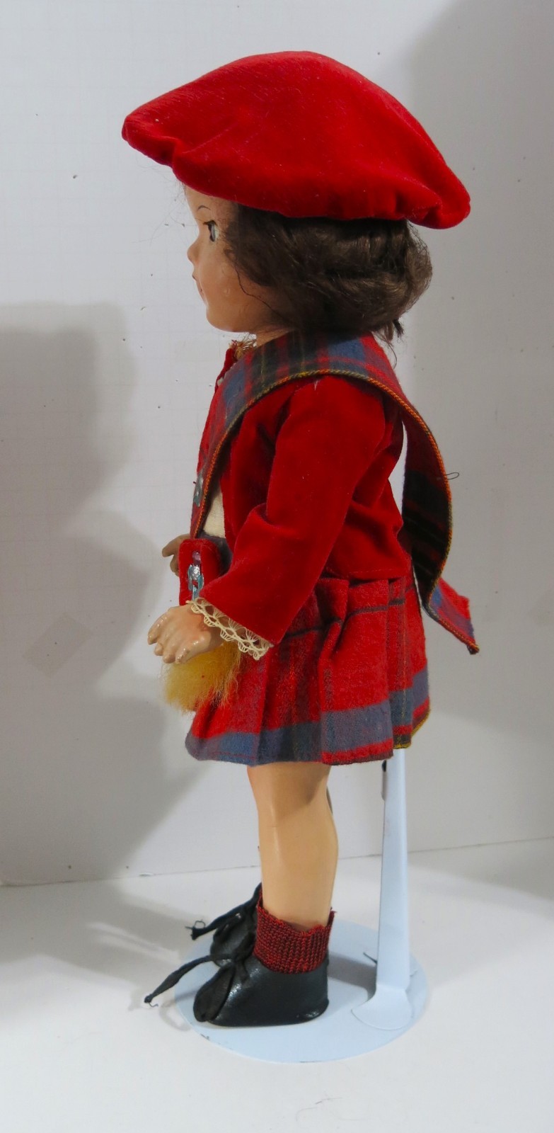 1930’s Reliable 15″ Scottish Composition Doll, Made in Canada Original Excellent