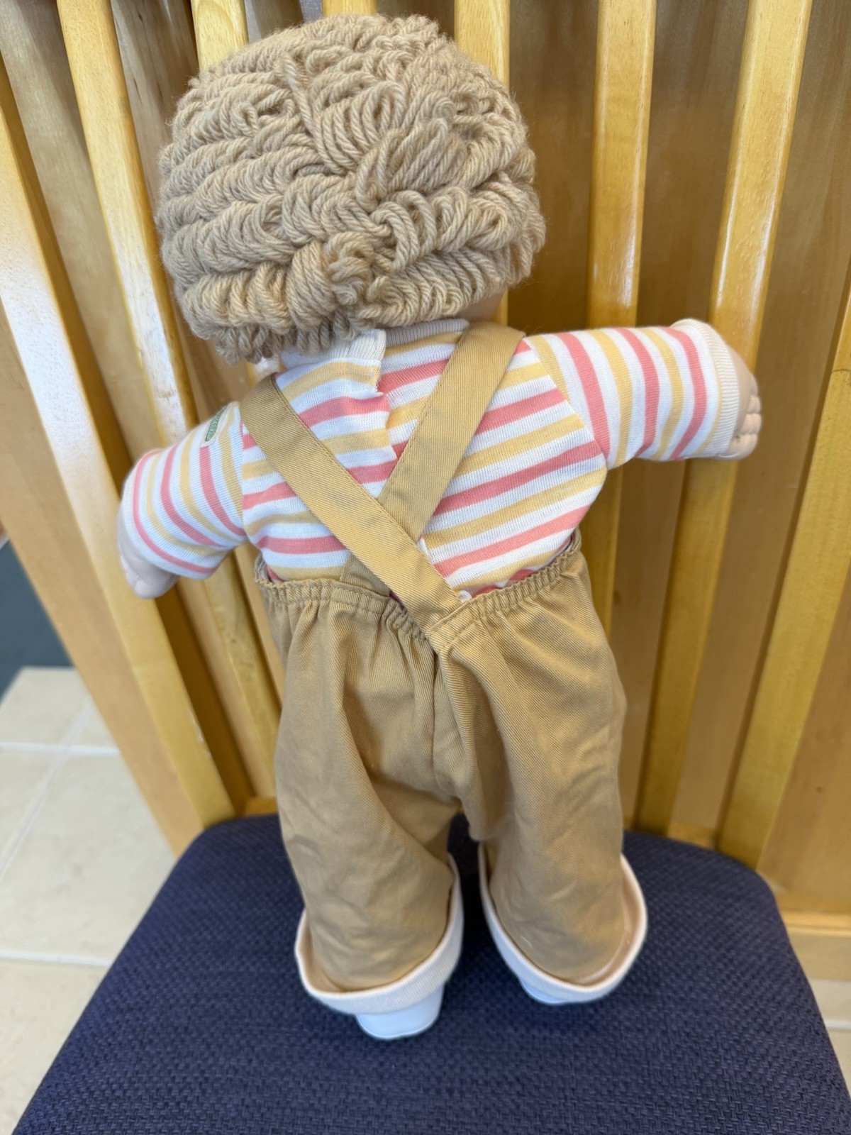 Cabbage Patch Kids Doll Tsukuda Boy Brown Eyes Tan Hair Teddy Bear Outfit