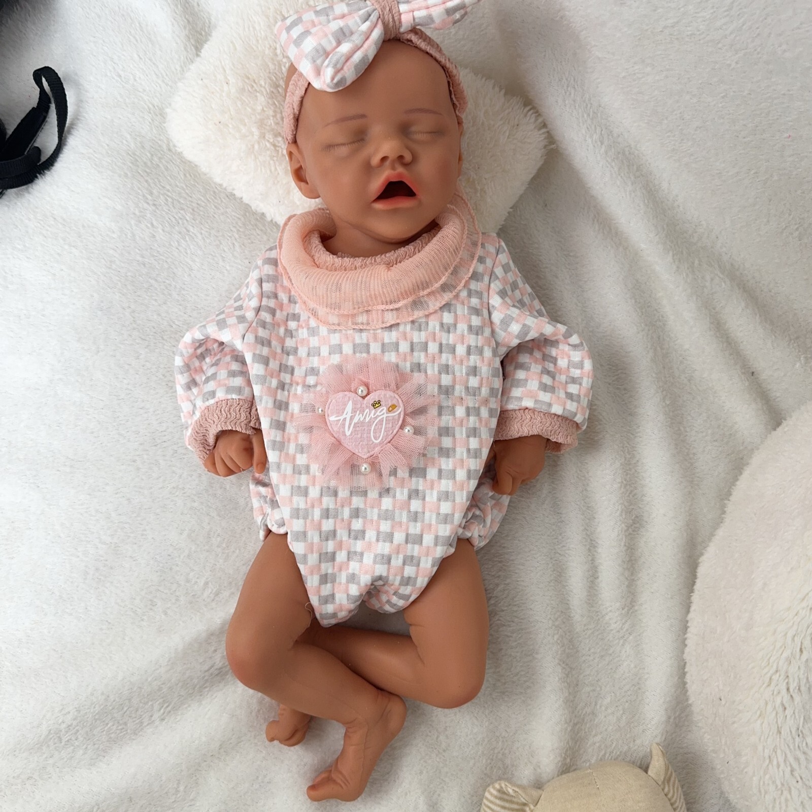 18.1” solid silicone doll silicone reborn doll silicone girl doll toys gifts