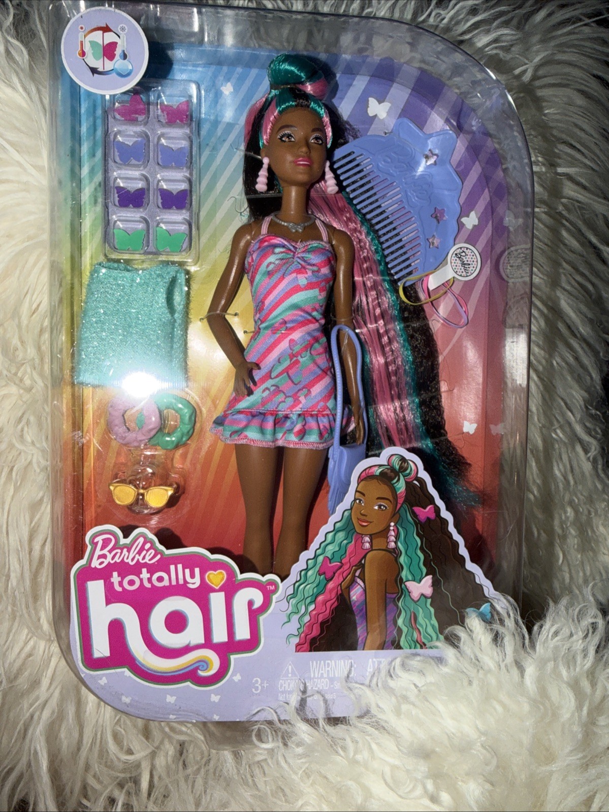 ⭐️Omg! STUNNING! Totally Hair Barbie With Accessories&2 Outfits! GORGEOUS⭐️NEW