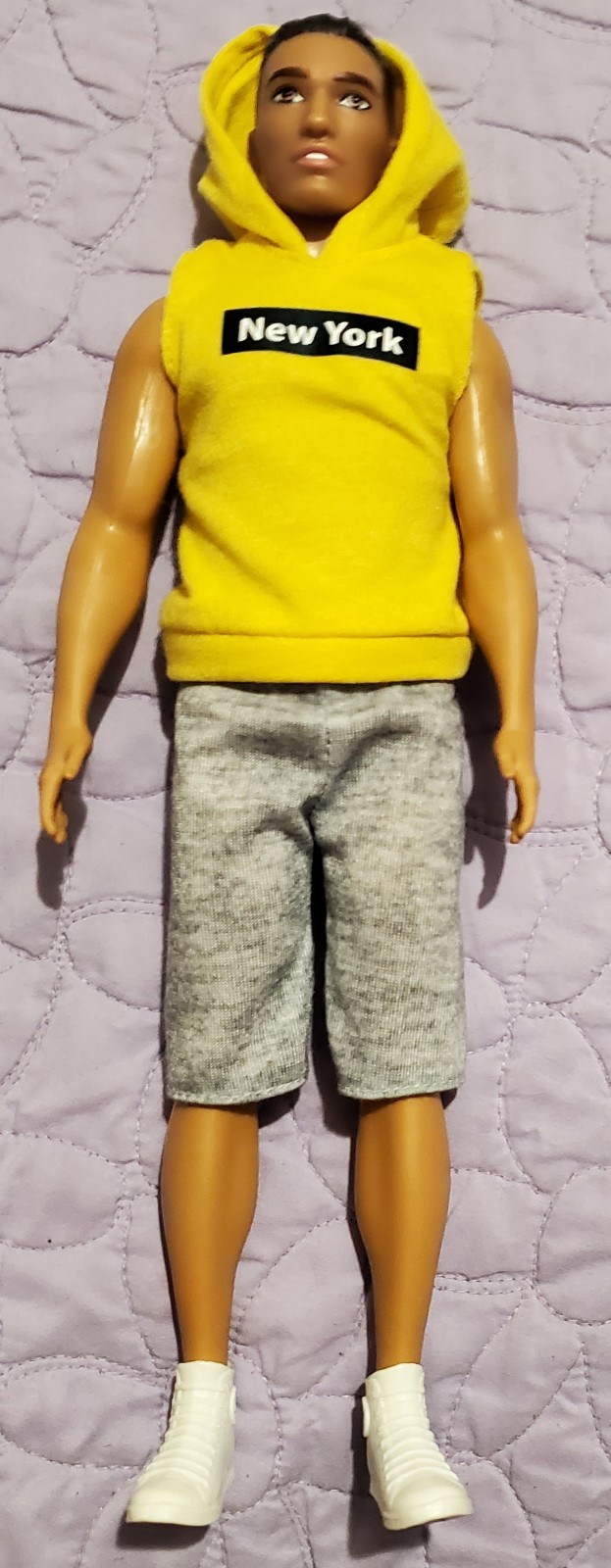 Mattel Barbie Fashionistas #131 New York Ken Doll 2018 Broad Body Molded Hair