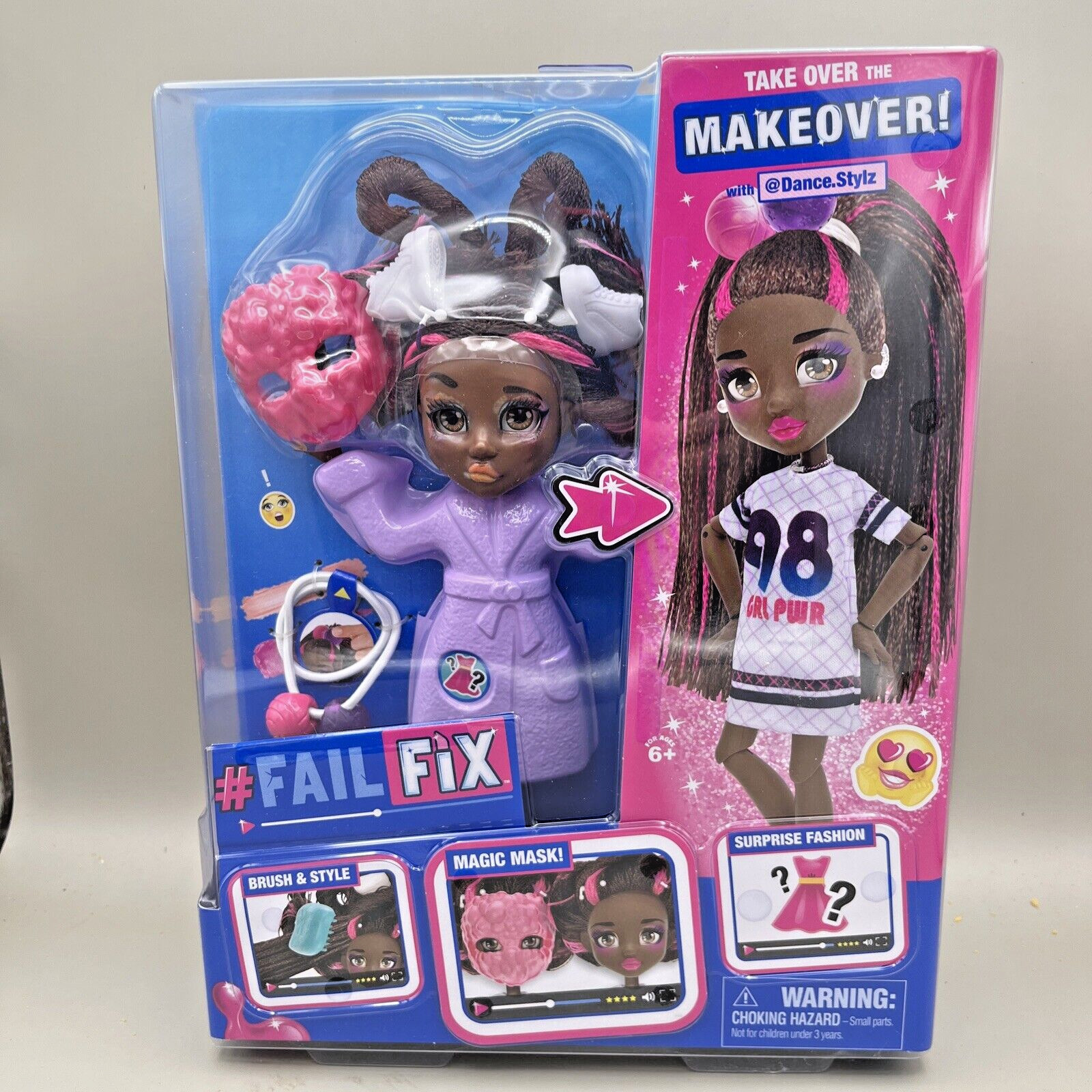 2019 NIP Fail/Fix Total Makeover Hair Doll Dance Style Sealed