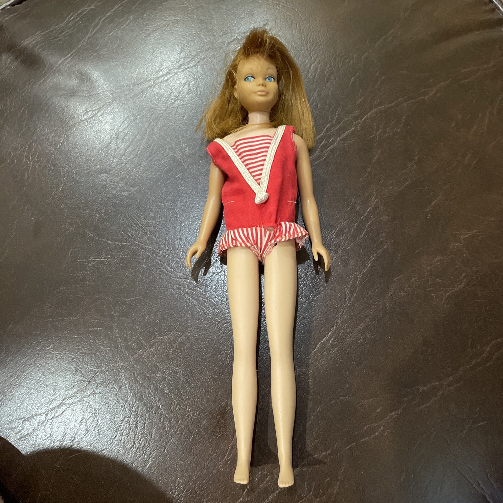 Vintage Barbie Skipper Doll 1960’s~ Light Red Hair..Straight Leg-some Flaws