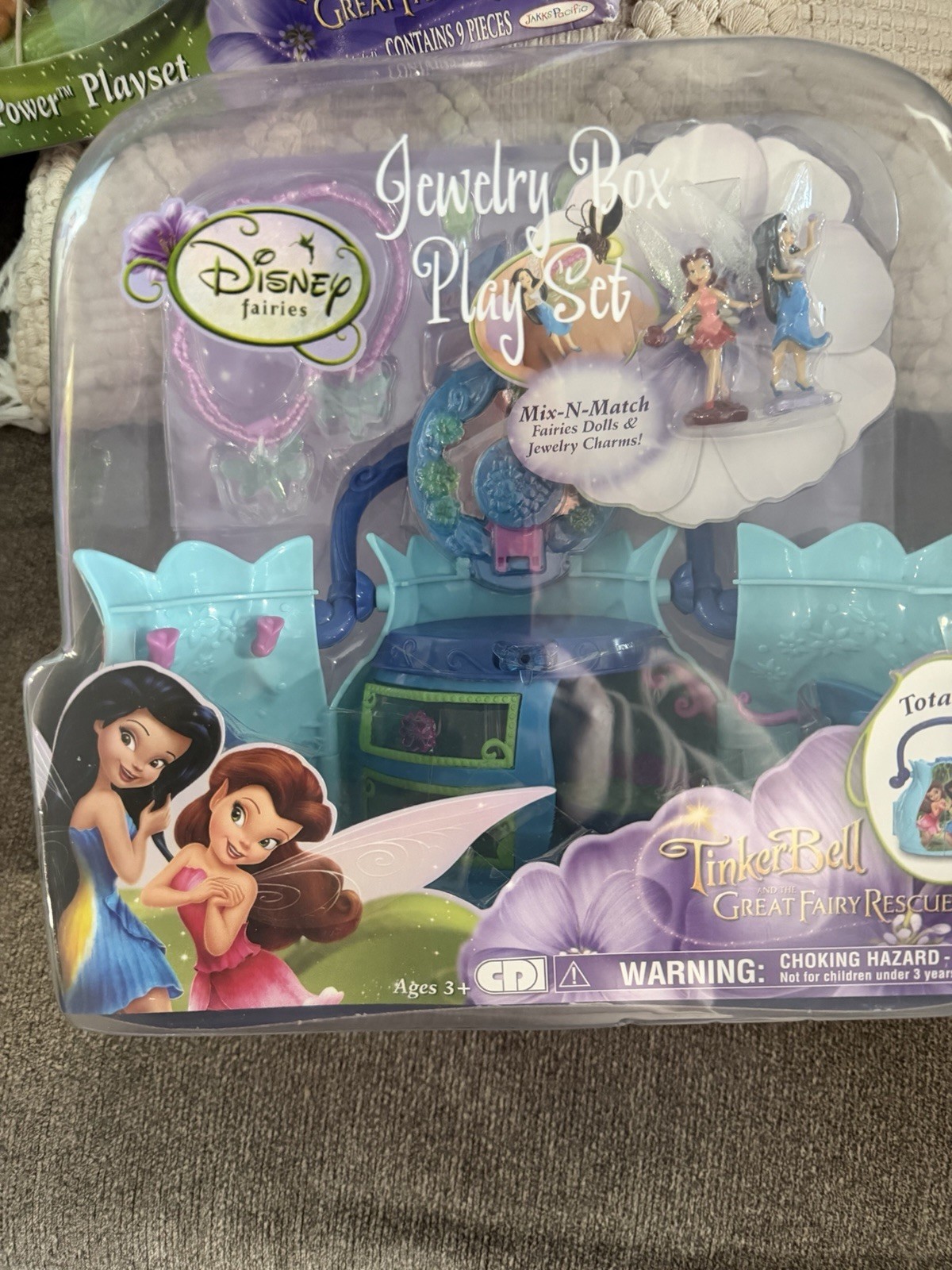 Disney Fairies Tinker Bell Great Fairy Rescue Jewelry Box Play Set 9pc 2010