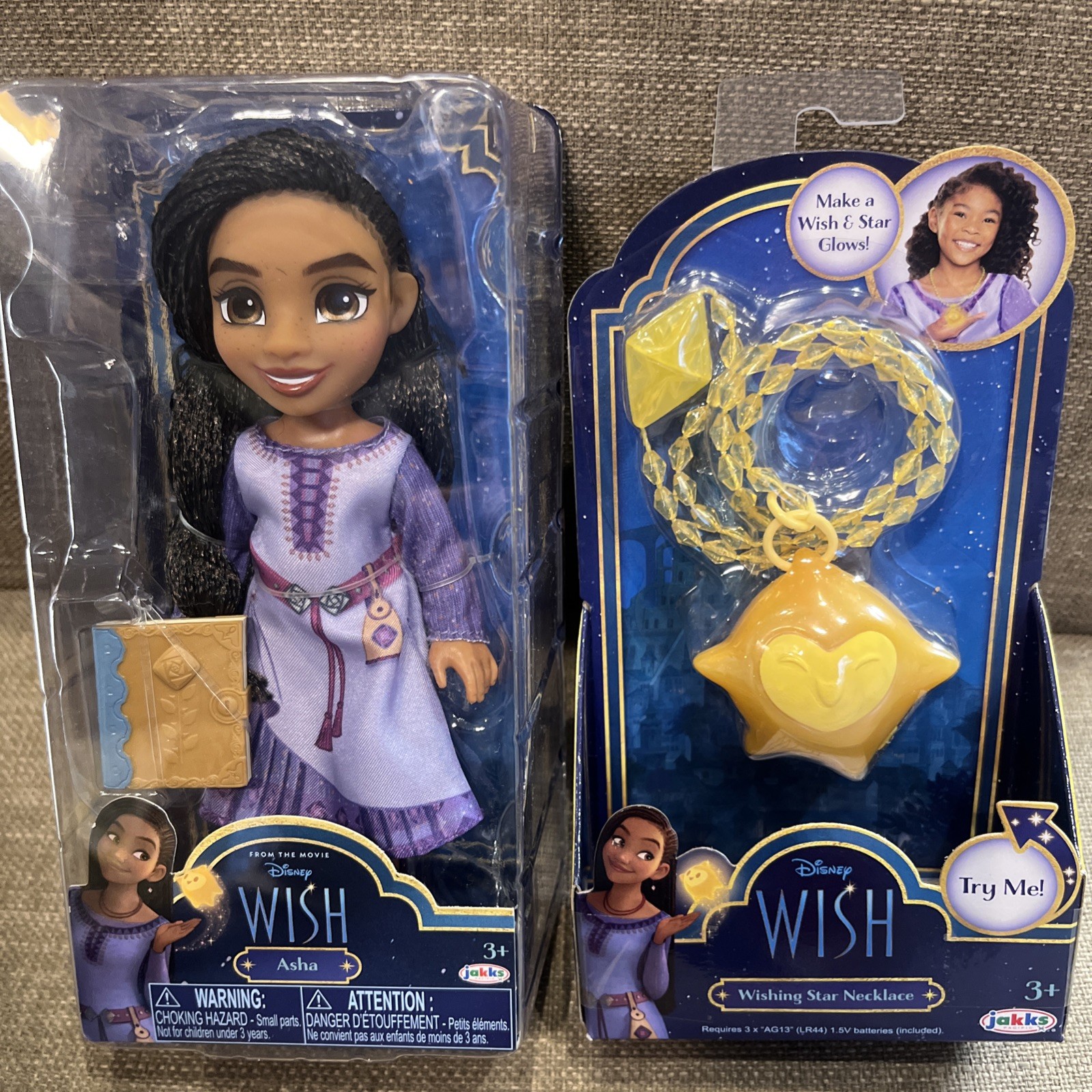 Disney Wish Asha Doll 6 Inches And Wishing Star Necklace Both New In Box