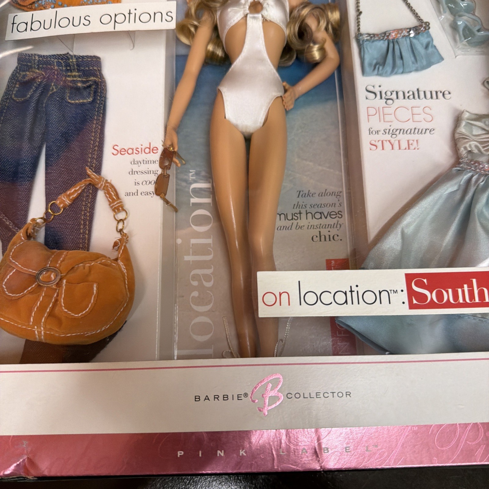 Best Models On Location: South Beach Pink Label Barbie Doll 2005 Mattel #J0943