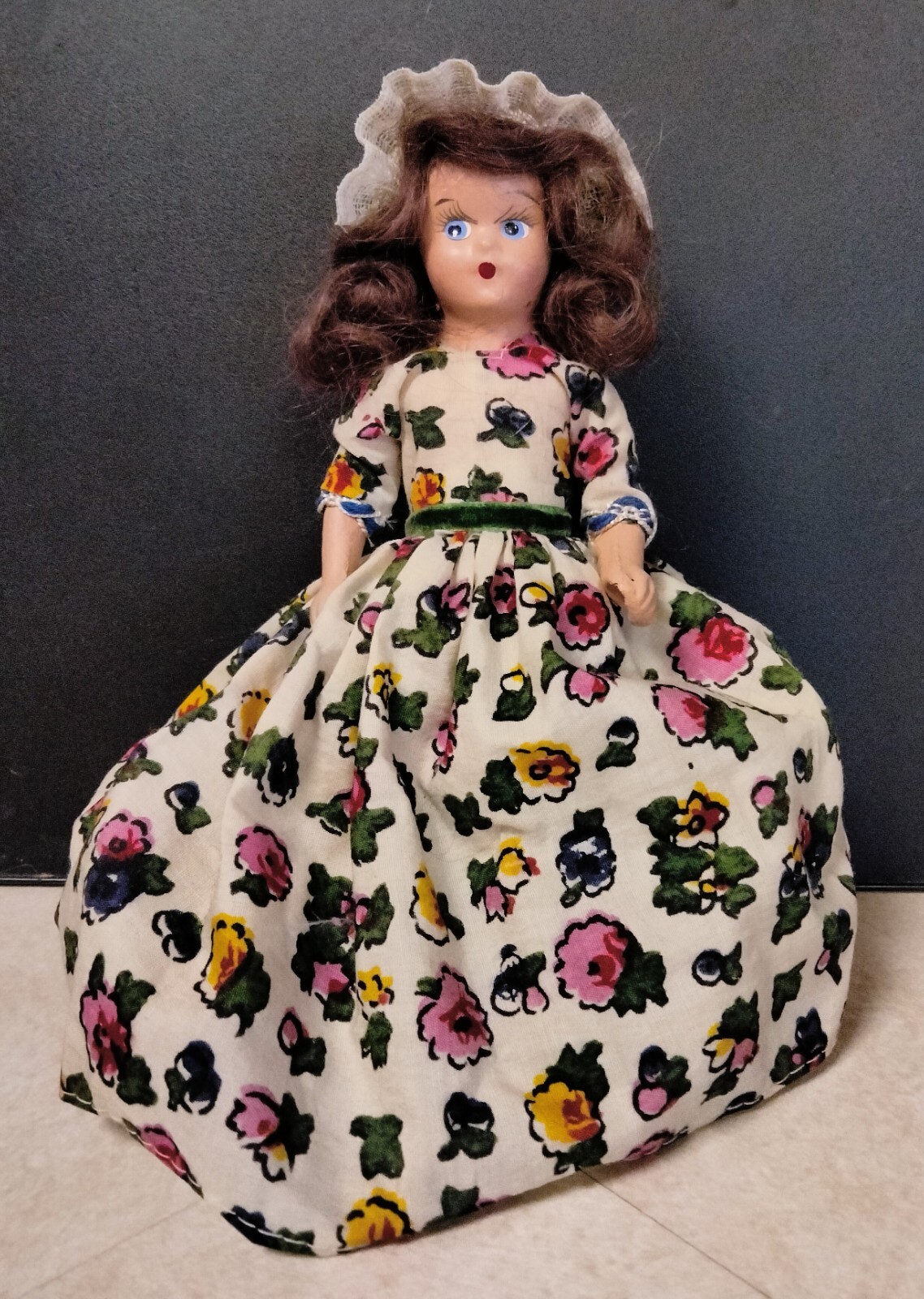 VTG 7″ Fairyland Bisque Doll ‘Polly Put the Kettle On’ Original Box