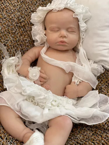 19” solid silicone doll silicone reborn doll silicone girl doll toys gifts