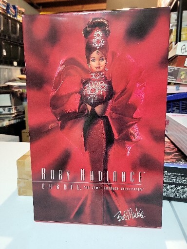 **Bob Mackie Ruby Radiance 15520 Mattel Barbie With Box & Shipper Not Displayed