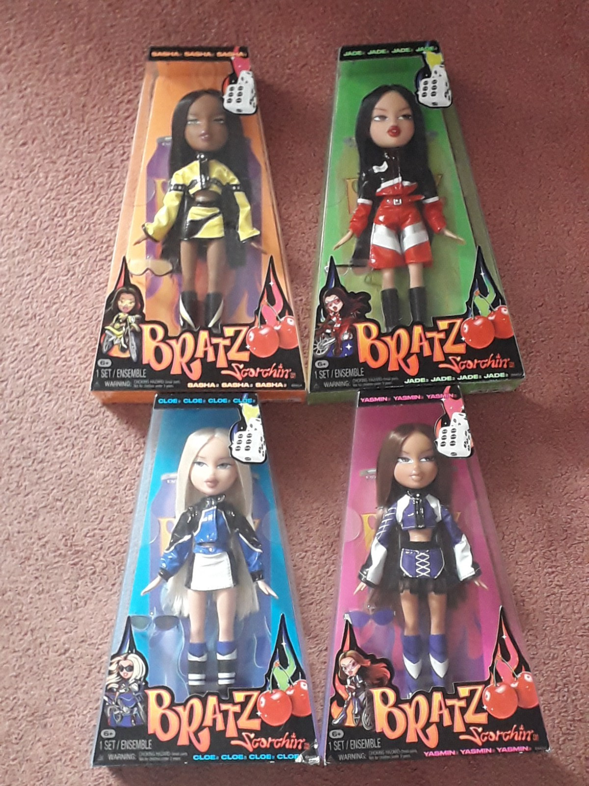 Bratz doll bundle Scorchin complete set of 4 dolls new in box