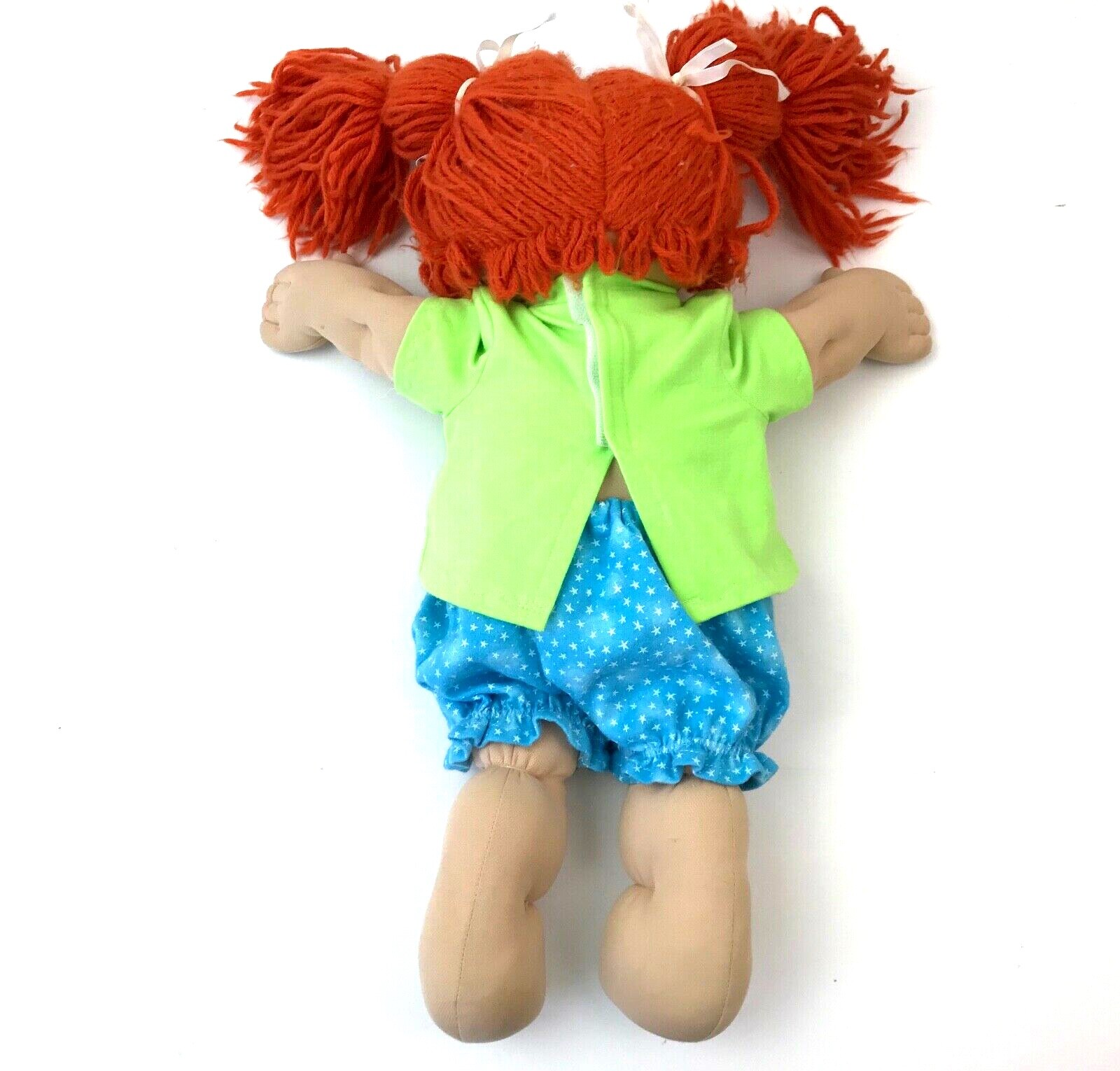 Cabbage Patch Kids Signed Xavier Roberts ’84 Soft Doll Hard Face Redhead Pigtail