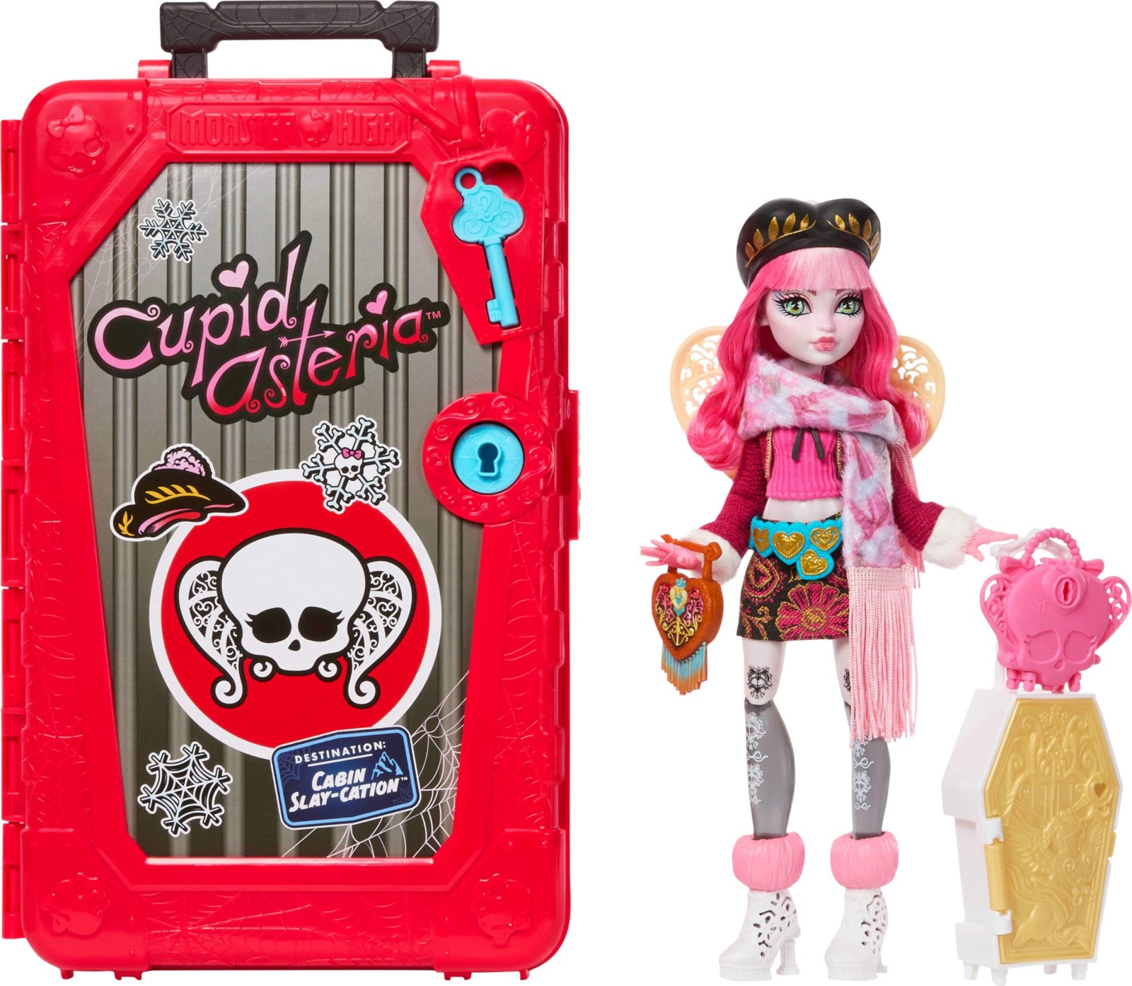 Skulltimate Secrets Cupid Asteria Doll and Accessories Set, Destination: Cabi…