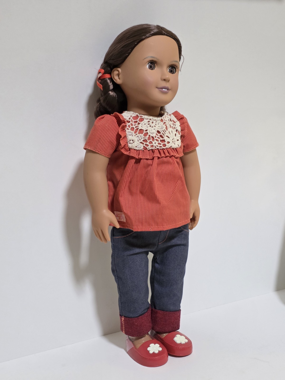 Our Generation 18″ ALEJANDRA Doll (2014) Brown Hair Battat Original Clothes
