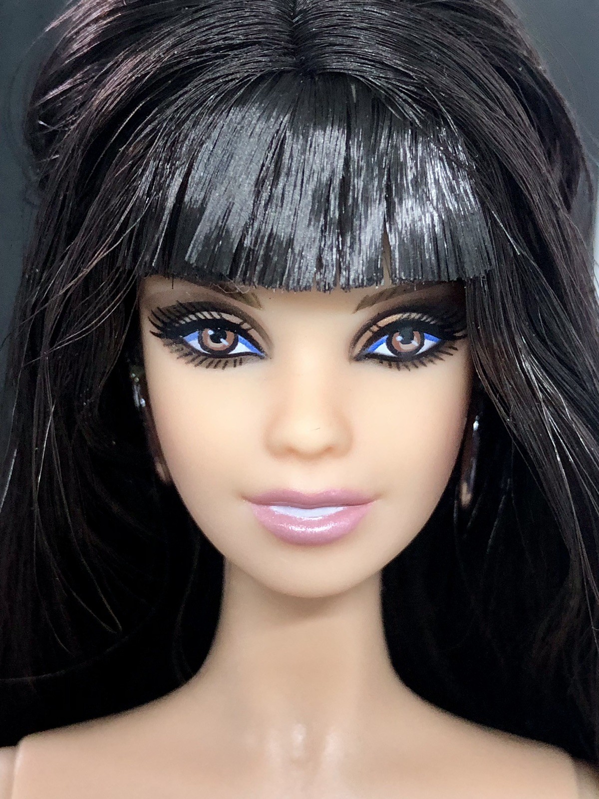 2009 Harley Davidson Barbie Doll Model Muse Body Piercing Bangs for OOAK Repaint