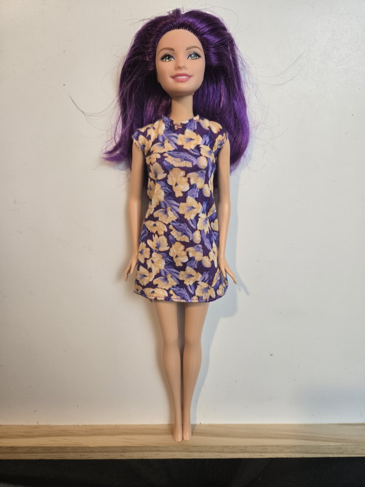 Barbie Fashionistas Doll Purple Hair Mattel Redress Restyle Ooak C203