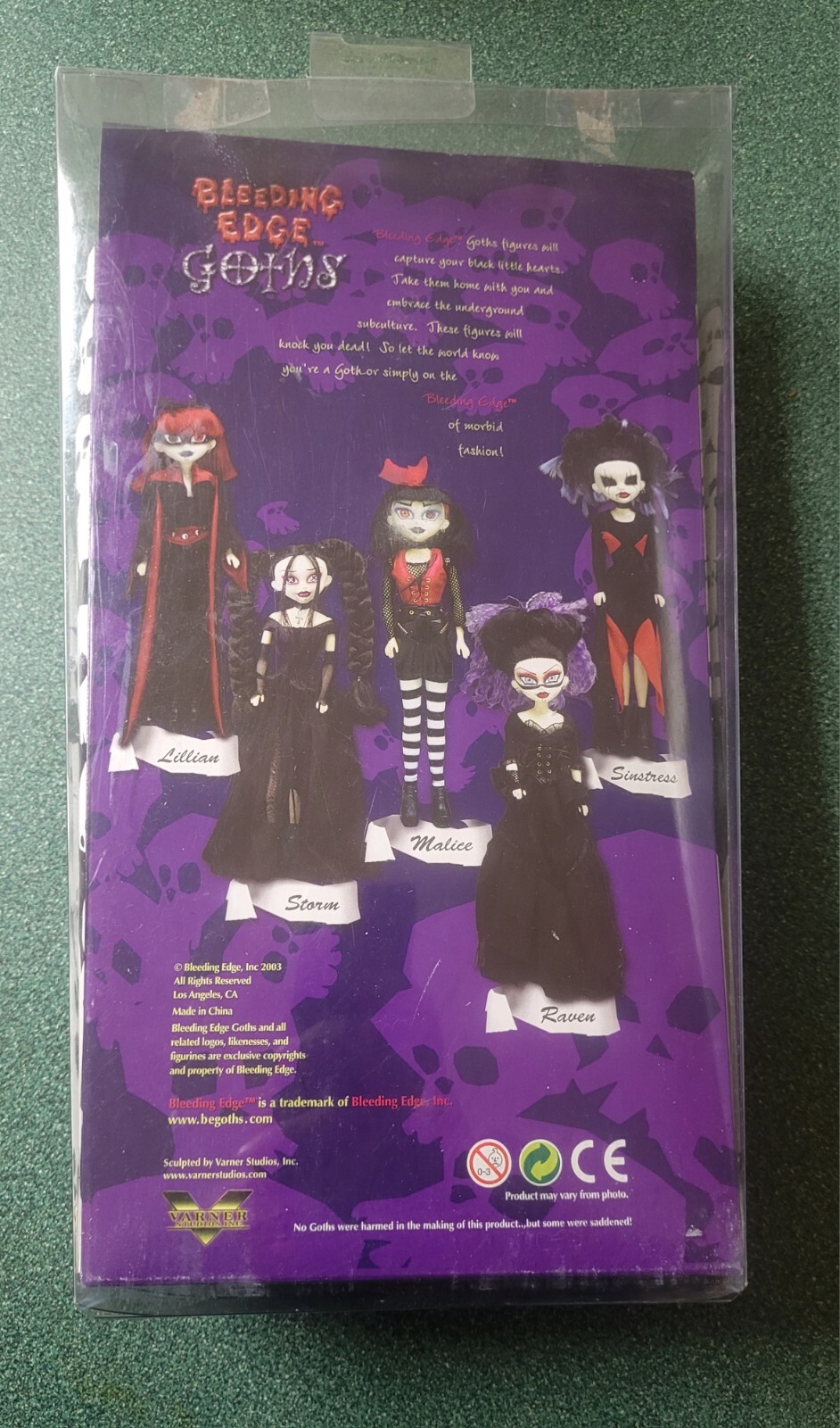 2003 Malice – Original Box – Opened Bleeding Edge Goths Fashion Series 1 Figure