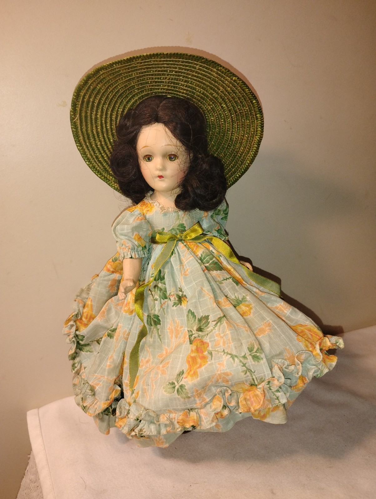 FAB Antique M Alexander Scarlett O’Hara Composition Doll Rare Tgd Dress 11″ A/Or
