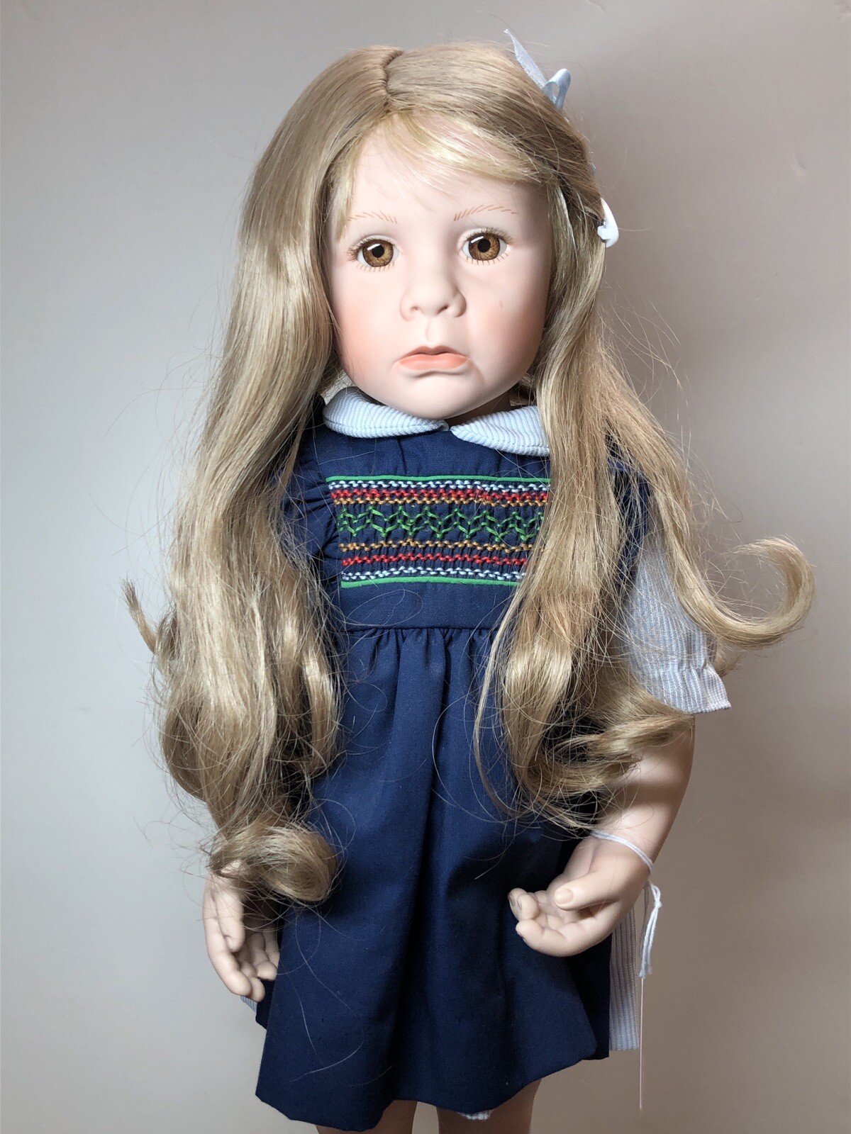 20” Good Kruger Limited Vinyl Doll “Sweet Emily Jane” Adorable Blonde Girl #L