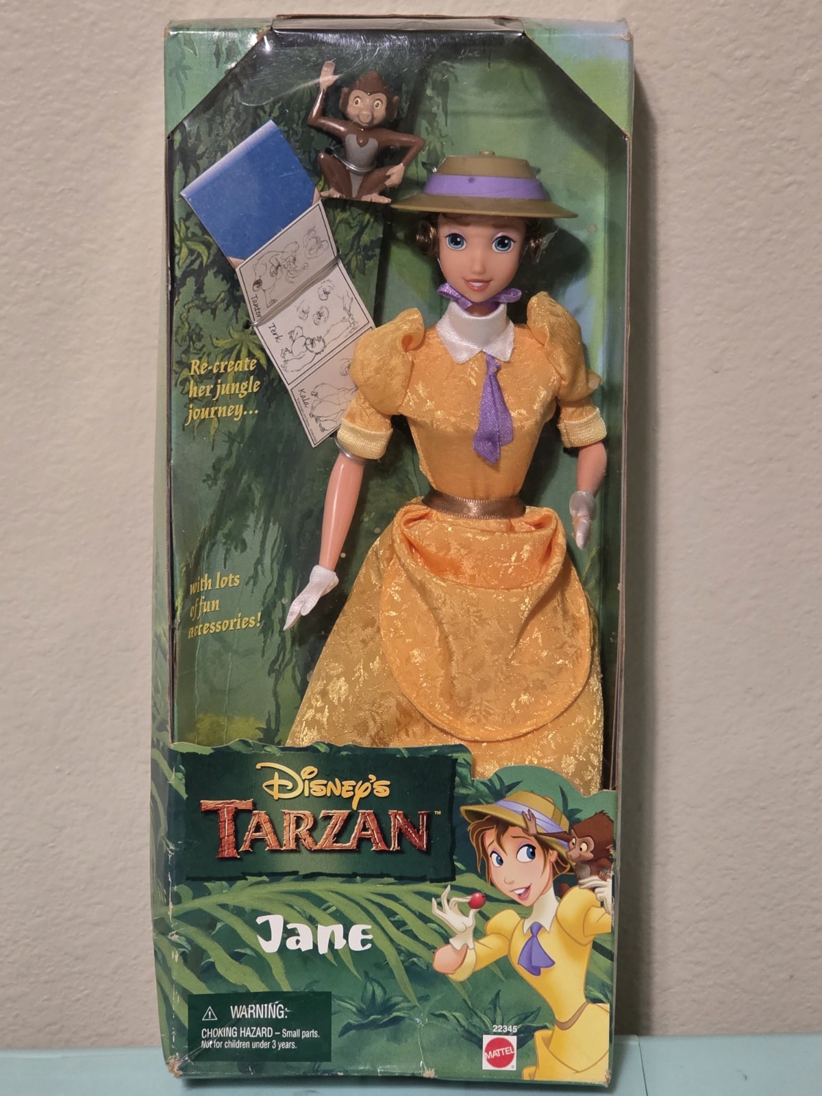 Collectable Disney Tarzan Jane doll figurine 1999 Barbie doll sealed new