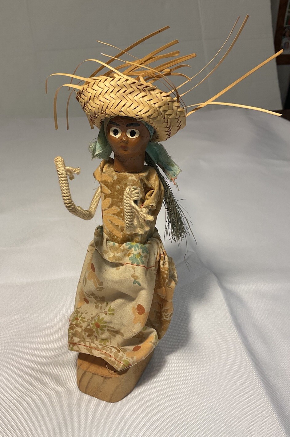 Handmade doll Dominican Republic Puerto Plata Vintage