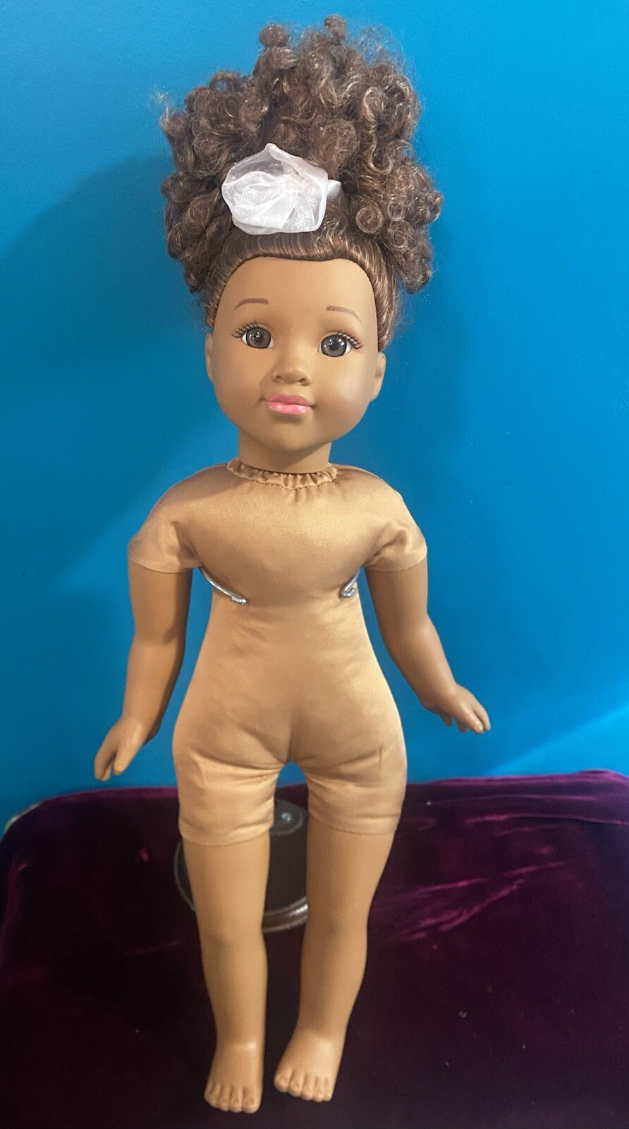 “Positively Perfect” 2 DOLLs:: DIVAH ABRIELLE 18″ AND AALIYAH 14″ EUC