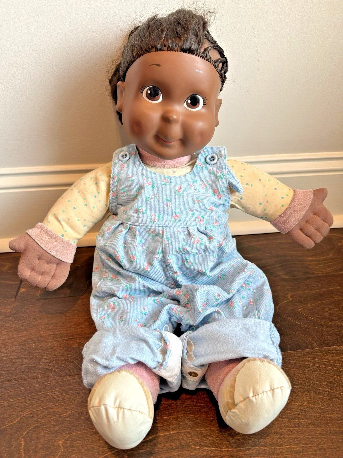 Vintage Playskool Kid Sister My Buddy Doll Black African American Rare w/ Outfit