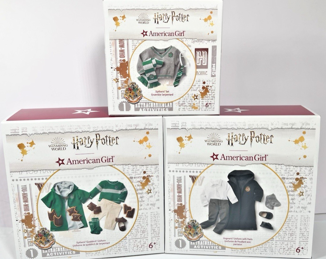 American Girl Harry Potter School Uniform, Slyterin Quidditch Set, 1 Sweater Set