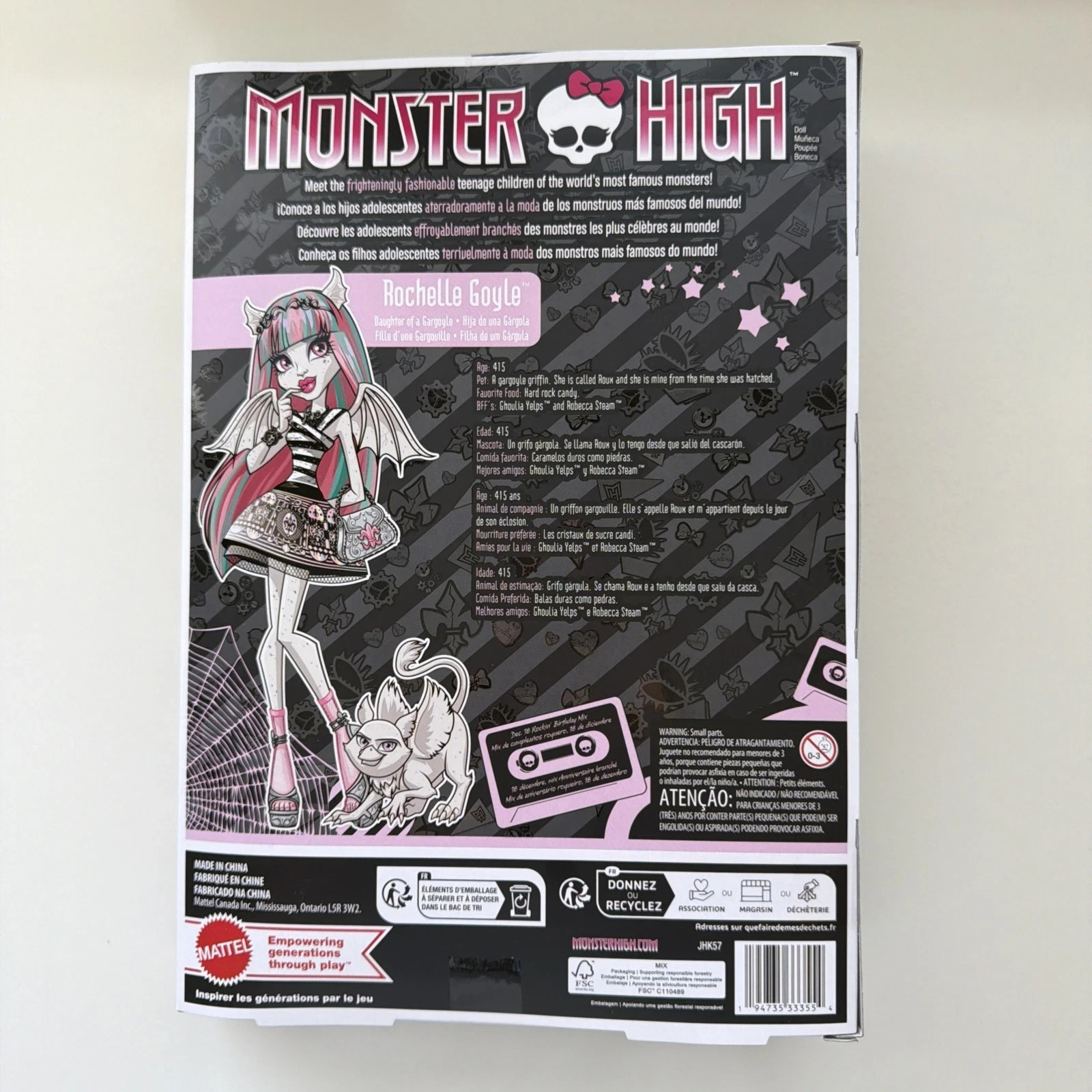 Monster High Boo-Riginal Creeproduction Doll Rochelle Goyle – In Hand- Fast Ship