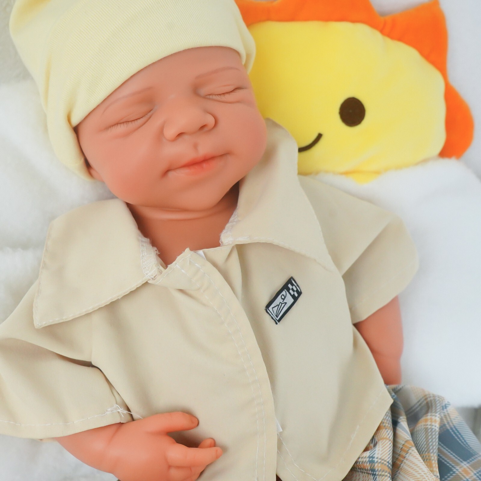 19.68” solid silicone doll silicone reborn doll silicone boy doll toys gifts