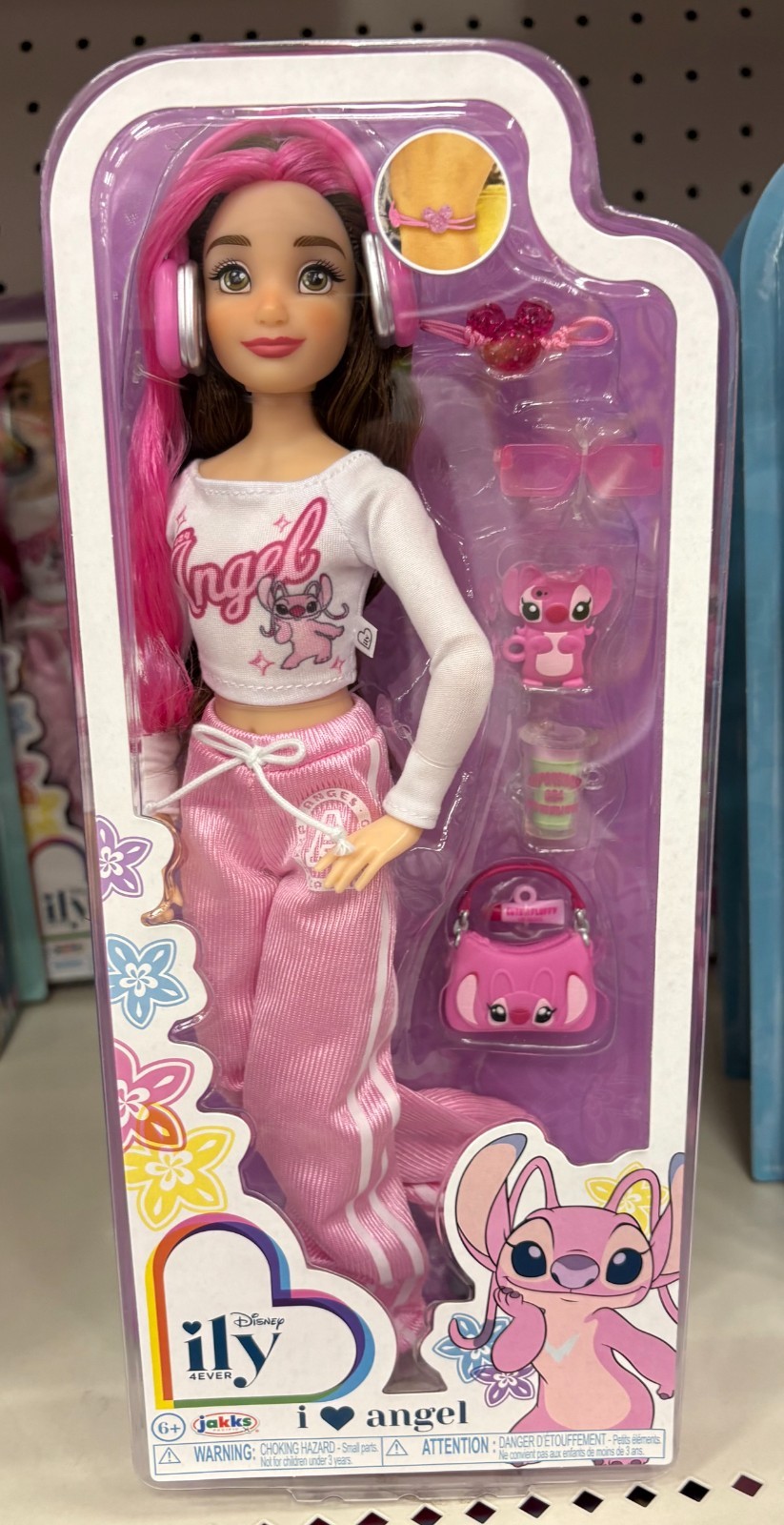 Disney ILY 4Ever I LOVE ANGEL Fashion Doll Lilo & Stitch Charm Bracelet NEW
