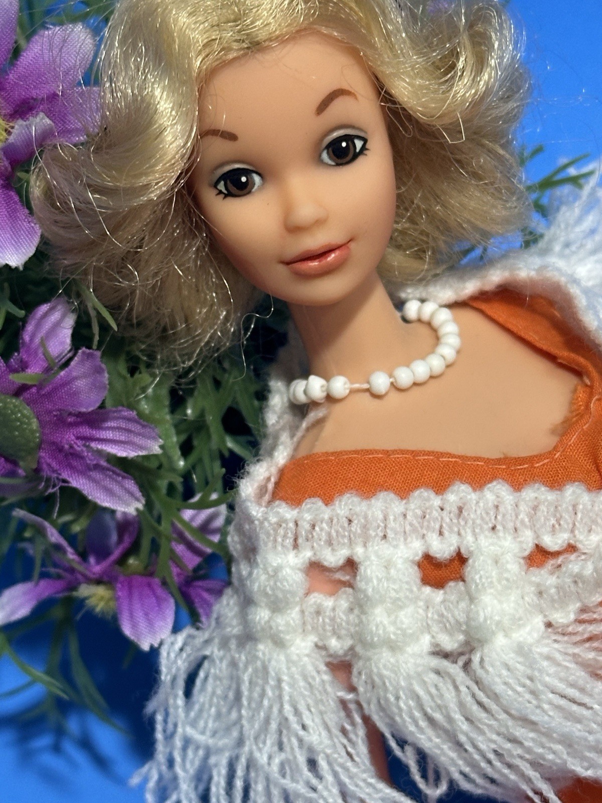 Vintage Barbie 1975 Deluxe Quick Curl PJ Doll Mattel No. 9218 EUC ?