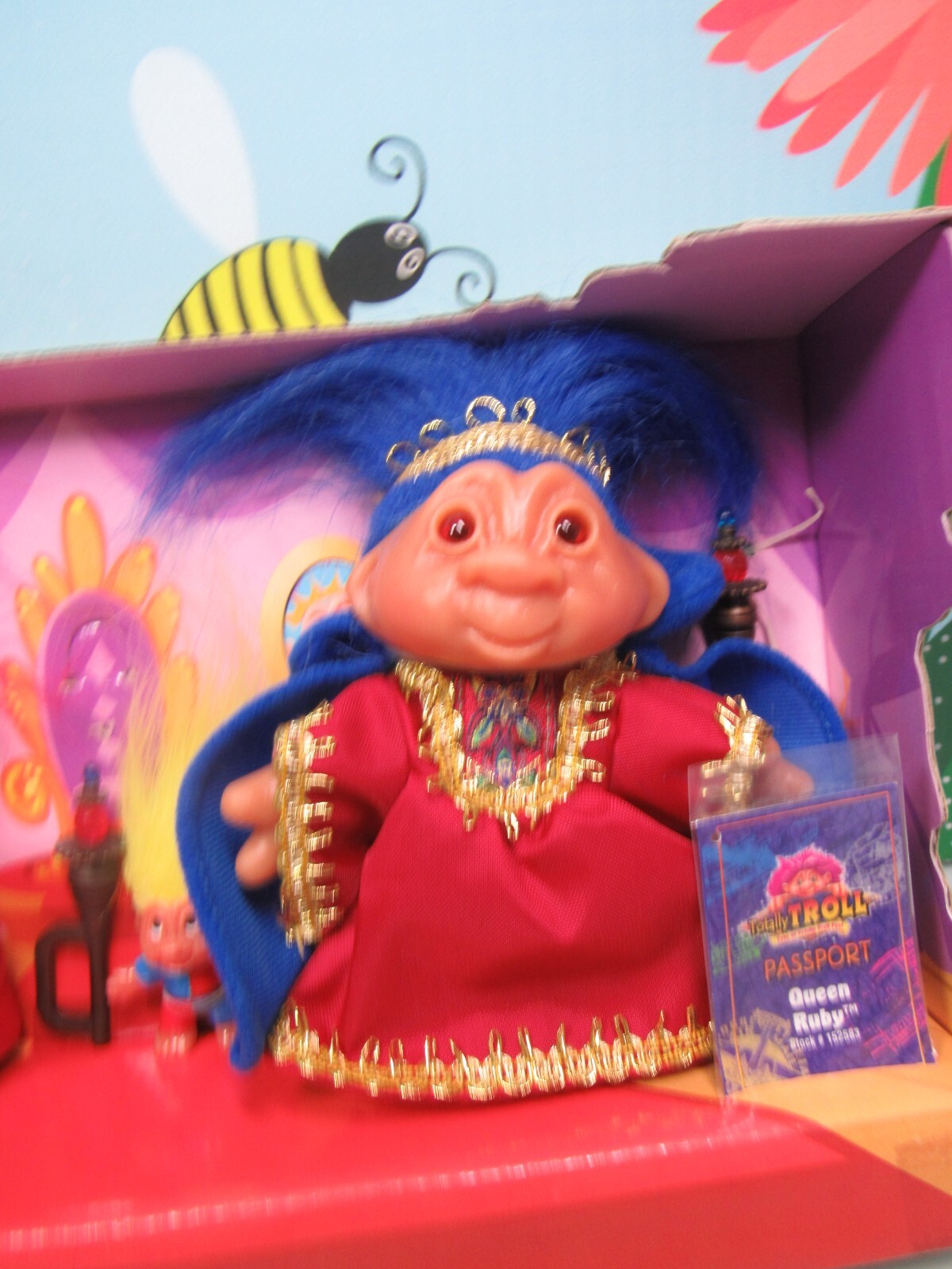 KING AZUL & QUEEN RUBY – 5″ DAM Troll Dolls – NEW IN PACKAGE